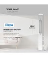 9W LED hotel/sengelampe - 30cm, hvid, 3000K, 680lm, væglampe