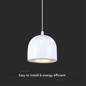 LED Hængelampe - Ø100, Justerbar Wire, Berøringslys Tænd/Sluk, 3000K, Hvid Hus.