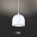 LED Hængelampe - Ø100, Justerbar Wire, Berøringslys Tænd/Sluk, 3000K, Hvid Hus.