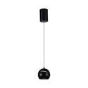 LED hængelampe Ø120 - justerbar wire, berøringslys tænd/sluk, 3000K, sort hus