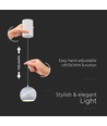 8,5W LED pendel / hængelampe - Ø12-18cm, hvid, touch on/off, 3000K, inkl. lyskilde