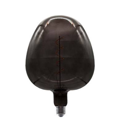 4W Æbleformet pære E27 - Kultråd sort glas 300°