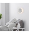 3W + 6W LED hotel væglampe med læsearm - Hvid, 3000K, on/off knapper, CREE LED