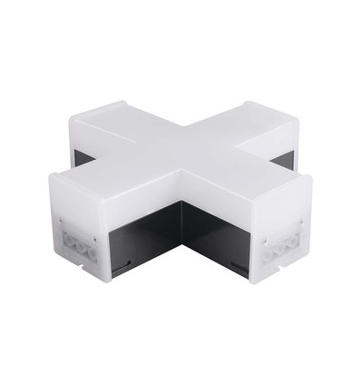 X-samler til LED lineær belysning, sort - 6500K, IP20, 181x181x58mm