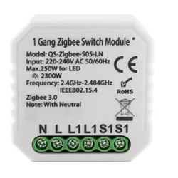Zigbee Zigbee indbygningsrelæ - 250W LED