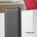 10.000mAh Powerbank 2A 30cm Type C-kabel - sort