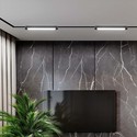 10W Skinnespot - LED Ultra Tynd Magnetisk, Flood Lys, 4000K, Sort hus.