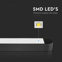 10W Skinnespot - LED Ultra Tynd Magnetisk, Flood Lys, 4000K, Sort hus.