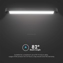10W Skinnespot - LED Ultra Tynd Magnetisk, Flood Lys, 4000K, Sort hus.