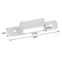 20 stk. silikone monteringsklips til LED strip - 12mm, passer til IP65 strips