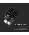 18W LED aluminiumsmodul - 3000K, 1900lm, 34 grader, sort kabinet, IP20