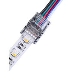 12V RGB+WW LED strip samler til løse ledninger - 12mm, RGB+W, IP20, 5V-24V