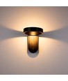 5W roterbar LED væglampe - IP65, 600lm, 120 grader, sort krop