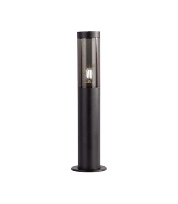 V-Tac E27 havelampe, IP44  - Røgfarvet plast, sort, højde 45cm, uden lyskilde.