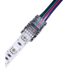 12V RGB LED strip samler til løse ledninger - 10mm, RGB, IP65, 5V-24V