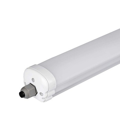 60cm 18W vandtæt komplet LED armatur, gennemfortrådet - 130lm/W, IP65, 6 års garanti