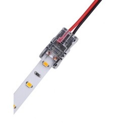 24V LED strip samler til løse ledninger - 8mm, enkeltfarvet, IP65, 5V-24V