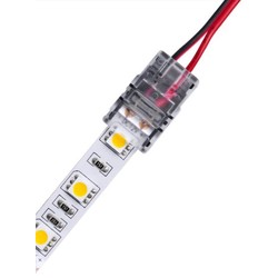 Enkeltfarvet LED strip tilbehør 12V/24V LED strip samler til løse ledninger - 10mm, enkeltfarvet, IP65, 5V-24V
