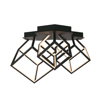 46W Designer LED pendel - 4900lm, dæmpbar, sort, 3000K, varm hvid