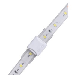 Enkeltfarvet LED strip tilbehør 12V/24V IP68 Vandtæt samler til LED strip - 8mm, enkeltfarvet, IP68, 5V-24V
