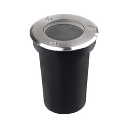 Nedgravningsspot V-Tac GU10 mini nedgravningsspot - Rund, rustfrit stål, GU10 fatning