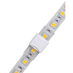 Enkeltfarvet LED strip tilbehør 12V/24V IP68 Vandtæt samler til LED strip - 10mm, enkeltfarvet, IP68, 5V-24V