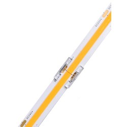 Enkeltfarvet LED strip Lavprofil samler til LED strip - 10mm, COB, enkeltfarvet, IP20, 5V-24V