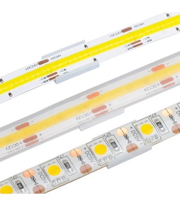 20 stk. skjulte monteringsklips til LED strip - 8mm, passer til IP20 strips