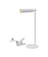 Opladelig 3-i-1 LED lampe - Magnetisk, hvid, dæmpbar, inkl. fod og 2 stk. monteringsbeslag