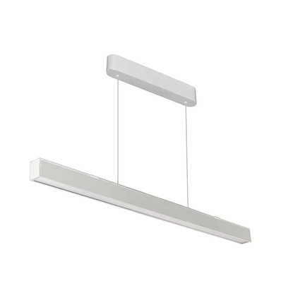 120cm 40W LED lysskinne med Samsung chip - Hvid, CCT, inkl. wireophæng, loftlampe til kontor