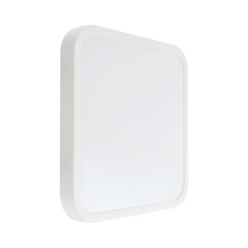 48W LED loftslampe - IP44, 42x42cm, højde 6,5cm, hvid kant
