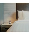 2W LED genopladelig bordlampe, bevægelses dæmper - Sort/røgfarvet, 3000K, 360 grader, elegant design