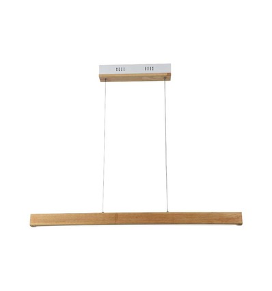 12W LED pendel i træ - 4000K, 80cm, inkl. lyskilde