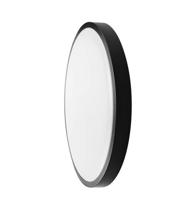 18W LED loftslampe - IP44, Ø25cm, sort kant