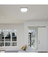 48W LED loftslampe - 42 x 42cm, sort kant