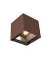 9W Solcelle væglampe - IP65, 4000K, Corten, COB, PIR sensor