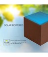 9W Solcelle væglampe - IP65, 4000K, Corten, COB, PIR sensor