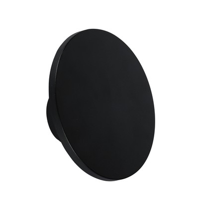 12W Rund udendørs væglampe - Sort, 1400lm, IP65, 4000K, inkl. lyskilde