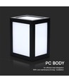 12W LED væglampe - IP65, sort, 1350lm, udendørs, inkl. lyskilde