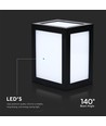 12W LED væglampe - IP65, sort, 1350lm, udendørs, inkl. lyskilde