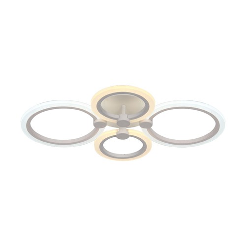 45W LED loftslampe - 3900lm, 3-trin dæmpbar, 3-i-1 CCT, hvid, inkl. fjernbetjening