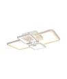 70W LED loftslampe med fjernbetjening - 6000lm, CCT, dæmpbar, hvid metal, 58,5 x 39 cm