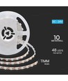 5m 18W/m LED strip, 135lm/W - 24V, 238 LED pr. meter, IP20, 6400K, dæmpbar