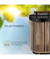 2.4W Havelygte - LED, Solar, 3000K, Sort+Hampegreb med Træhåndtag