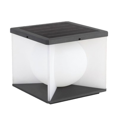 Solara havelampe med spyd, 3000K - Solcelle, IP65, mørkegrå, udendørs dekorationslys