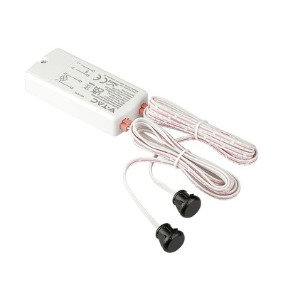 Infrarød Dørsensor - Hvid Kabinet, 230V, max 200W