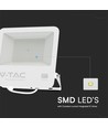 100W projektør - Samsung-chip, 1m kabel, 6500K, hvid krop, grå matteret glas, arbejdslampe
