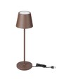 1,5W LED - Bordlampe, Touch, Dæmpbar, 3000K, IP54, Sand Cortenfarvet Hus