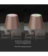 1,5W LED - Bordlampe, Touch, Dæmpbar, 3000K, IP54, Sand Cortenfarvet Hus