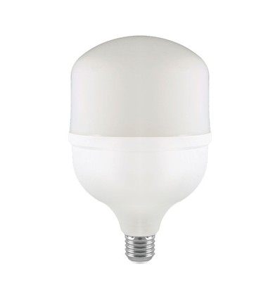 E27 60W LED pære - T160, Med E40 fatningsadapter